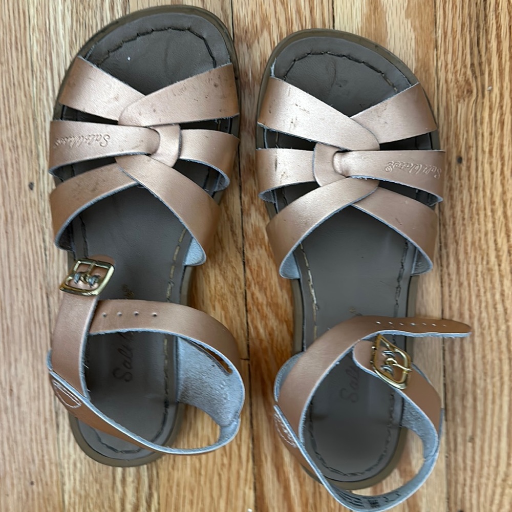 Used Salt Water Girls Rose Gold Sandals